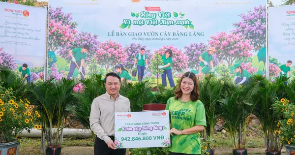 Rồng Việt bàn giao vườn cây bằng lăng 3 ha, nhận bằng khen của tỉnh Lâm Đồng