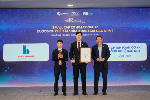 Siba Group (SBG) xuất sắc đoạt giải tại IR Awards 2026: Khai phá tiềm năng từ 3 trụ cột chiến lược