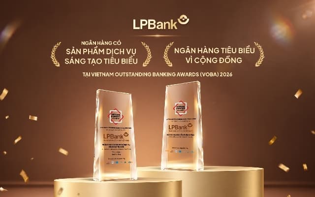 LPBank - Ngân hàng có Sản phẩm Dịch vụ Sáng tạo Tiêu biểu và Ngân hàng Tiêu biểu vì Cộng đồng tại VOBA 2026