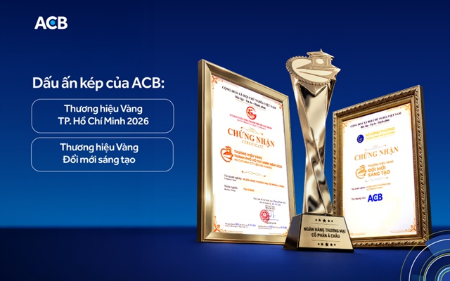Từ gần 200 hồ sơ dự giải, ACB chinh phục hạng mục kép tại Thương hiệu Vàng TP.HCM 2026