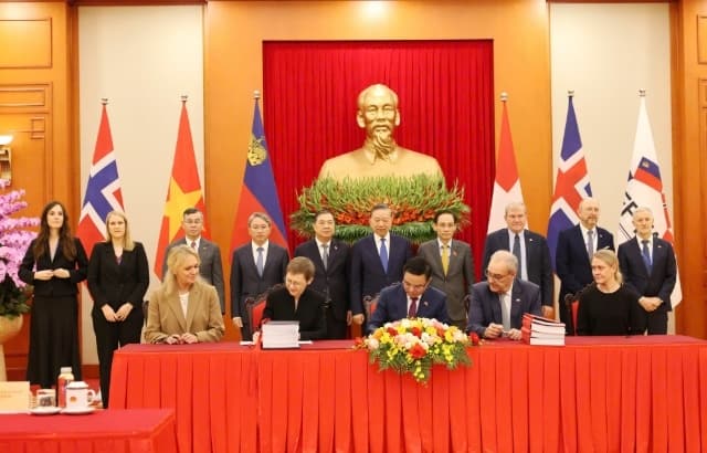 Việt Nam chính thức ký FTA với Thụy Sĩ, Na Uy, Iceland và Liechtenstein