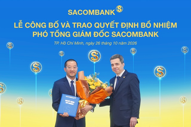 SACOMBANK bổ nhiệm ông Nguyễn Xuân Ái Quốc giữ chức Phó Tổng Giám đốc
